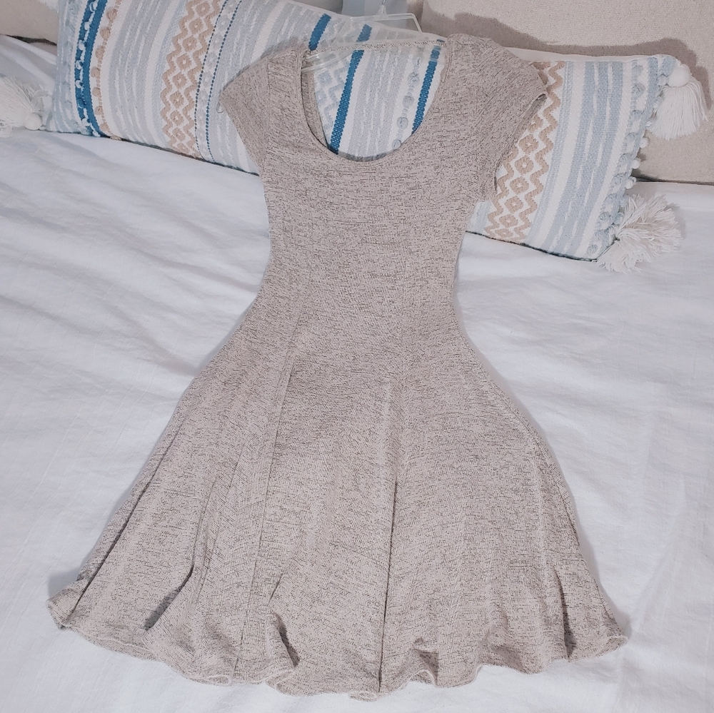 ACEMI A-Line Pleated Skater Dress